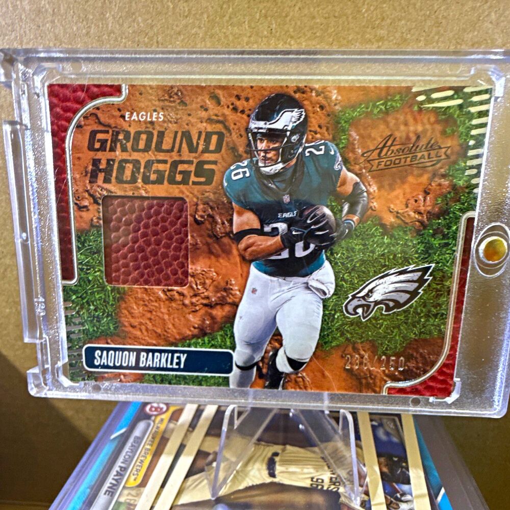 2024 Panini Absolute Saquon Barkley Ground Hoggs Materials MEM #GHM-SBY /250